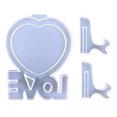 thumbnail image 1 of Artesanía Moldes para marcos de fotos - Kit de moldes para herramientas de exhibición de fotos con corazón de amor con soporte Likrtyny Decoraciones, 1 of 9