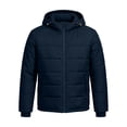 thumbnail image 4 of MaFYtyTPR Men's Hooded Puffer Jacket Winter Warm Zipper Jackets Fashion Solid Color Thick Padded Coats with Pockets Z-Blue XL, 4 of 9