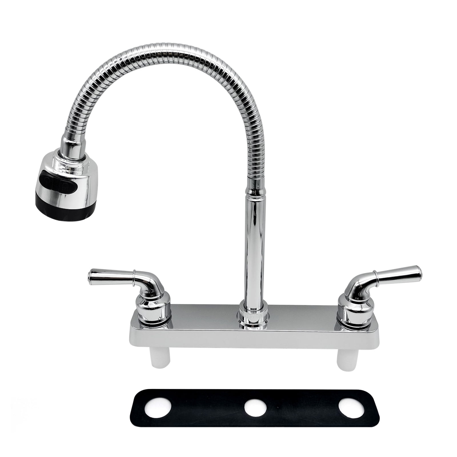 AREALER RV Faucet Replacement, RV Kitchen Sink Faucet with 360 Degree Rotatable Sprayer Flexible Spout, RV Bathroom Faucet Set for Campers, RVs, Motorhomes, Travel Trailers