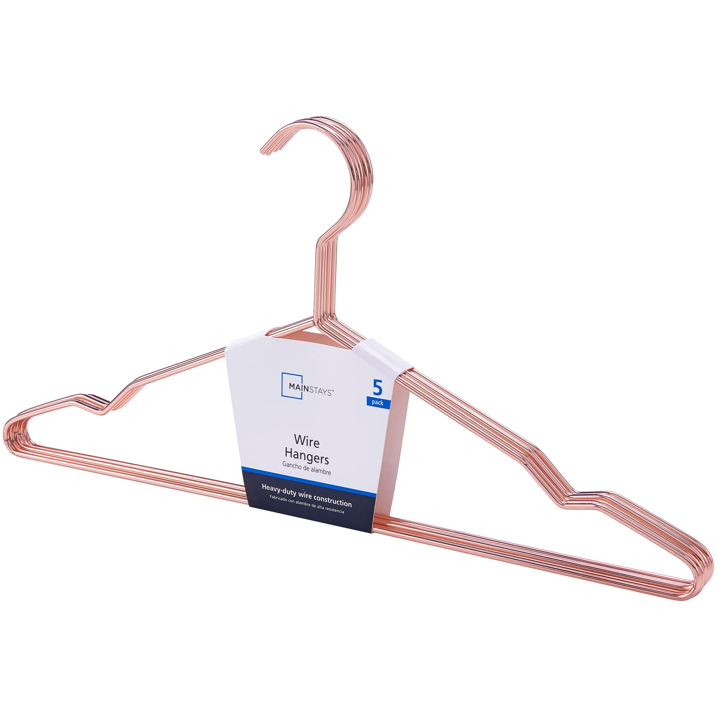 Mainstays Steel Wire Copper Hangers 125 ct Packs