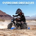 thumbnail image 3 of 39cc Gas Power Mini Bike, 20MPH 4 Stroke Dirt Bike for Teens, Heavy Duty Gas Mini Bike with Wide Air Tires, Rear Disc Brake, Max 160LBS Load Mini Gas Dirt Bike,Black, 3 of 7