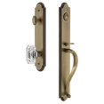 thumbnail image 5 of Grandeur 848368 Arc Solid Brass Rose Dummy Full Plate "S" Grip Handleset - Grey, 5 of 5