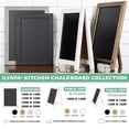 thumbnail image 4 of Rustic Wooden Magnetic Kitchen Chalkboard Sign - 12x16 Inch Graywash Framed Hanging Chalk Board for Farmhouse Decor, Wedding, Restaurant &amp; Home 12x16 Inches, 4 of 7
