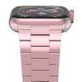 thumbnail image 1 of Correa de reloj de cadena de metal de acero inoxidable compatible con Apple Watch Strap Ultra 2 Series 9 | 8 | 7 | 6 | 5 | 4 | 3 | 2 | 1 | SE (rosa, 49 mm, 45 mm, 44 mm, 42 mm) [Reloj no incluido], 1 of 5