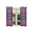 thumbnail image 2 of CADecor Tribal Pattern Window Kitchen Curtain, Watercolor Shibori Purple Window Treatment Panel Curtains,26x39 inches,Set of 2, 2 of 3