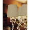 thumbnail image 5 of Set of 6 Chandelier Sand Linen Clip-On Lampshade 3x4x4, 5 of 8