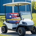 thumbnail image 5 of Pzuqiu Puerto Rico PR Flag 2-Piece Universal Golf Cart Seat Covers - Breathable Washable Protective Set for Golf Enthusiasts, 5 of 10