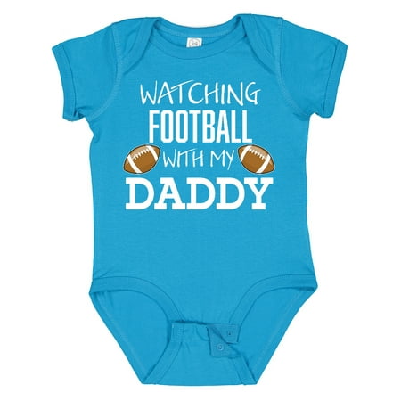 

Inktastic Watching Football with My Daddy Gift Baby Boy or Baby Girl Bodysuit