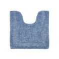 thumbnail image 6 of Better Trends 20" x 20" U-Shape Toilet Rug, 100% Cotton Tufted Bathroom Rug, Contour Mat, Water Absorbent, Reversible, Machine Wash (Dark Blue) Lux Collection, 6 of 6