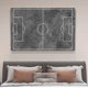 thumbnail image 4 of Póster de lienzo con fondo de pizarra de campo de fútbol, decoración de dormitorio, paisaje deportivo, decoración de oficina, regalo, estilo marco, 12 x 18 pulgadas (30 x 45 cm), 4 of 8