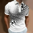 thumbnail image 2 of Eashery Mens Blouse Short Sleeve Solid T-Shirts Men Polo Shirts Black M, 2 of 4