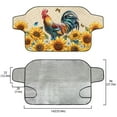 thumbnail image 5 of FORUDESIGNS Rooster Chicken Sunflower Pattern Car Windshield Snow Ice Cover Windshield Snow Ice Cover Used for Snow Protection, Rain and Sun, Winter Car Accessories Fits for Most Vehicler SUV Van, 5 of 6