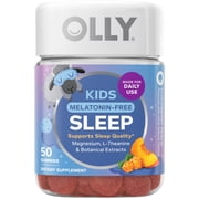 OLLY Kids Melatonin Free Sleep Gummy Supplement, Supports Sleep Quality, Magnesium, 50ct