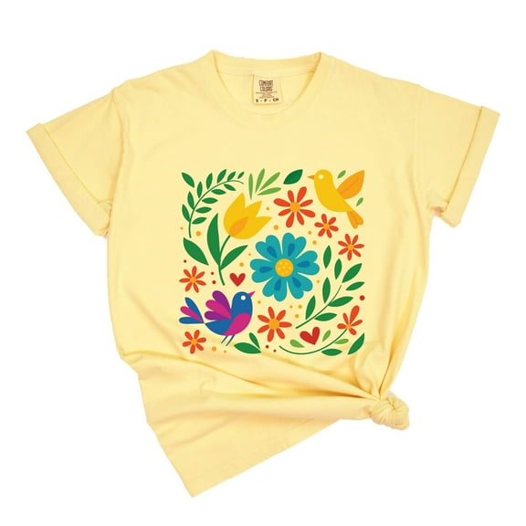 Hispanic Florals - Garment Dyed Tee