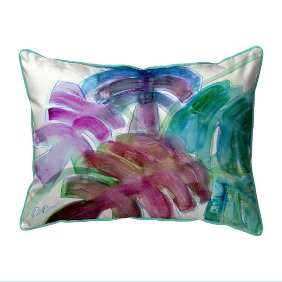 Betsy Drake HJ1148 16 x 20 in. Monstera Leaves Indoor & Outdoor Pillow, Large