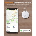 thumbnail image 2 of Rastreador, etiqueta inteligente, Bluetooth, compatible con Find My, impermeable IP67, para llaves, maleta, mochila, paquete de 2, 2 of 7
