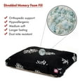 thumbnail image 2 of Majestic Pet | Coral Shredded Memory Foam Rectangle Pet Bed For Dogs, Removable Cover, Black, Medium, 2 of 5