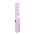 thumbnail image 2 of Alisador de pelo inalámbrico, herramienta de estilismo, calentamiento rápido, antiescaldaduras, cepillo de pelo de cerámica portátil ligero, tamaño de Violeta, 2 of 7