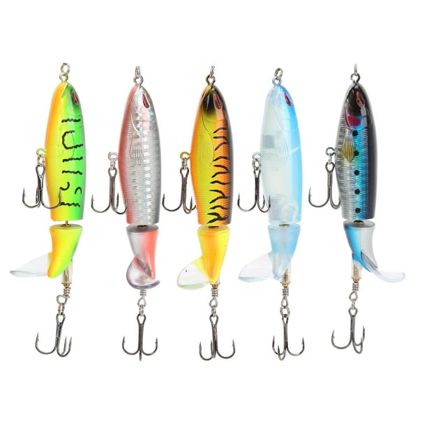 Artificial Lure,5Pcs Propeller Water Surface Fishing Bait Fishing Lure  Exceptional Reliability 