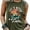 Army Green, variant on Cool Skull Tank Tops Women Sleeveless Sunflower Tee Shirts Skull Shirt Tank Tops