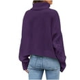 thumbnail image 6 of Ashirexll Winter Sweaters Pullover Sweaters for Women Fashion Long Sleeve Round Neck Loose Pullover Tops Blouse Knitted Sweater, 6 of 6