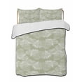 thumbnail image 2 of Quilts Twin Size, Sage Green Leaves Soft Comforter Bedding Set for Bed, Vintage Abstract Art Botanical Lightweight Quilted Bedspread with Pillow Cover(2 Pieces) for All Season, 68x86 Inch, 2 of 6