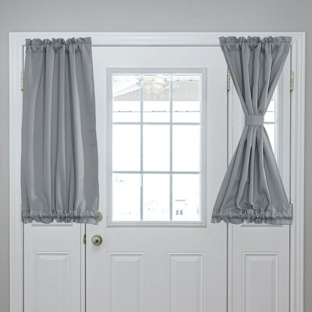 Cortinas de puerta opacas, cortina lateral para privacidad, 25" x 40", 1 panel