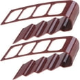 thumbnail image 3 of PAMINGONO Remote Control Holder Organizer 2Pcs Coffee Color Iron Material for Home Users Office Workers, 3 of 8