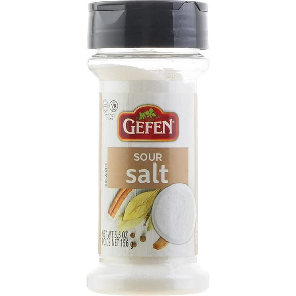 Gefen Sour Salt, Crystal Citric Acid (5.5 oz) - Pure Spice for Cooking, Baking & Flavoring