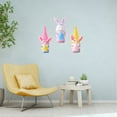 thumbnail image 3 of Happy Easter Day Bunny Gnome Wall Sticker PVC Self-Adhesive Removable Spring Home Decor for Bedroom Living Room (2 Sets), 3 of 6