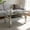 White, variant on Fehomix Modern Rectangle Coffee Table, 39" Clear Tempered Glass with Black Metal Legs, Double Layer for Living Room, 220 lbs Capacity, Easy Assembly