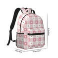 thumbnail image 2 of Yiaed Plaid Heart Print School Backpack College Backpack Daypacks for Students High School Spacious and Durable Daypack for Work and Travel-One Size, 2 of 6