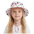 thumbnail image 5 of Zanarzt Baby Hat Baby Sun Hat Kids Summer UPF 50+ Toddler Bucket Hat Wide Brim Beach Hats for Boys Girls 3-6 Years,Watermelon Red, 5 of 5