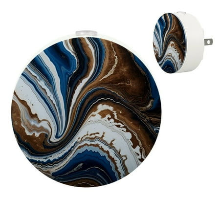 

YZUOUZY Lamp for Bedroom Nightlight Small Lamps Set of 2 Stones Flow Pattern Kaleidoscope