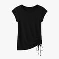 thumbnail image 3 of Lzobxe Summer Tops for Women Athletic Short Sleeve Crew Neck Basic Running Sport Summer Casual Comfy Workout,Size S-2XL, 3 of 5