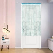 Beaded Curtain Door String Curtains for Doorway Tassels Beads Hanging Fringe Hippie Room Divider Window Hallway Entrance Wall Closet Bedroom Privacy Decor (39×79in/100×200cm, Blue)