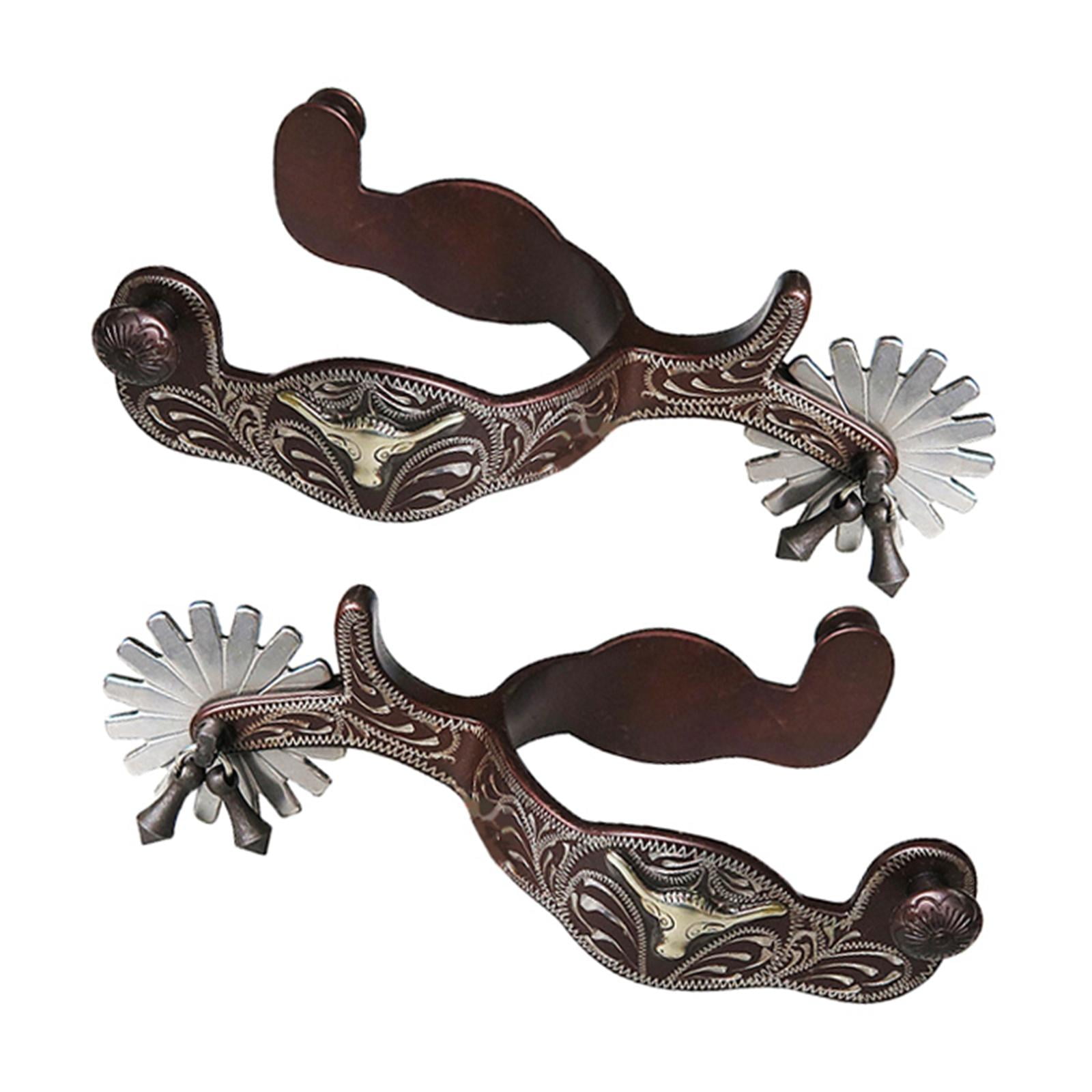 Wswqop 2x Horse , Anti-Rust Western Style for Competition Equipment , Brown