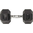 thumbnail image 2 of HulkFit Rubber Encased Hex Dumbbells, 35 Lb. Pair, 2 of 5