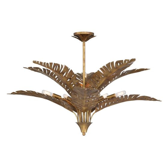 Savoy House - 1-3066-10-274 - Palmera 10-Light Chandelier in Gold Vein by Breegan Jane
