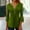 B399 Army Green summer tops for women clearance under $5, variant on Cagogo Henley V Neck Button Up Tee Shirts for Women Summer Tops Under $5 Loose Fitting Flowy 3/4 Sleeve Pleated Front Tshirt Business Work Green Blouses Clothes