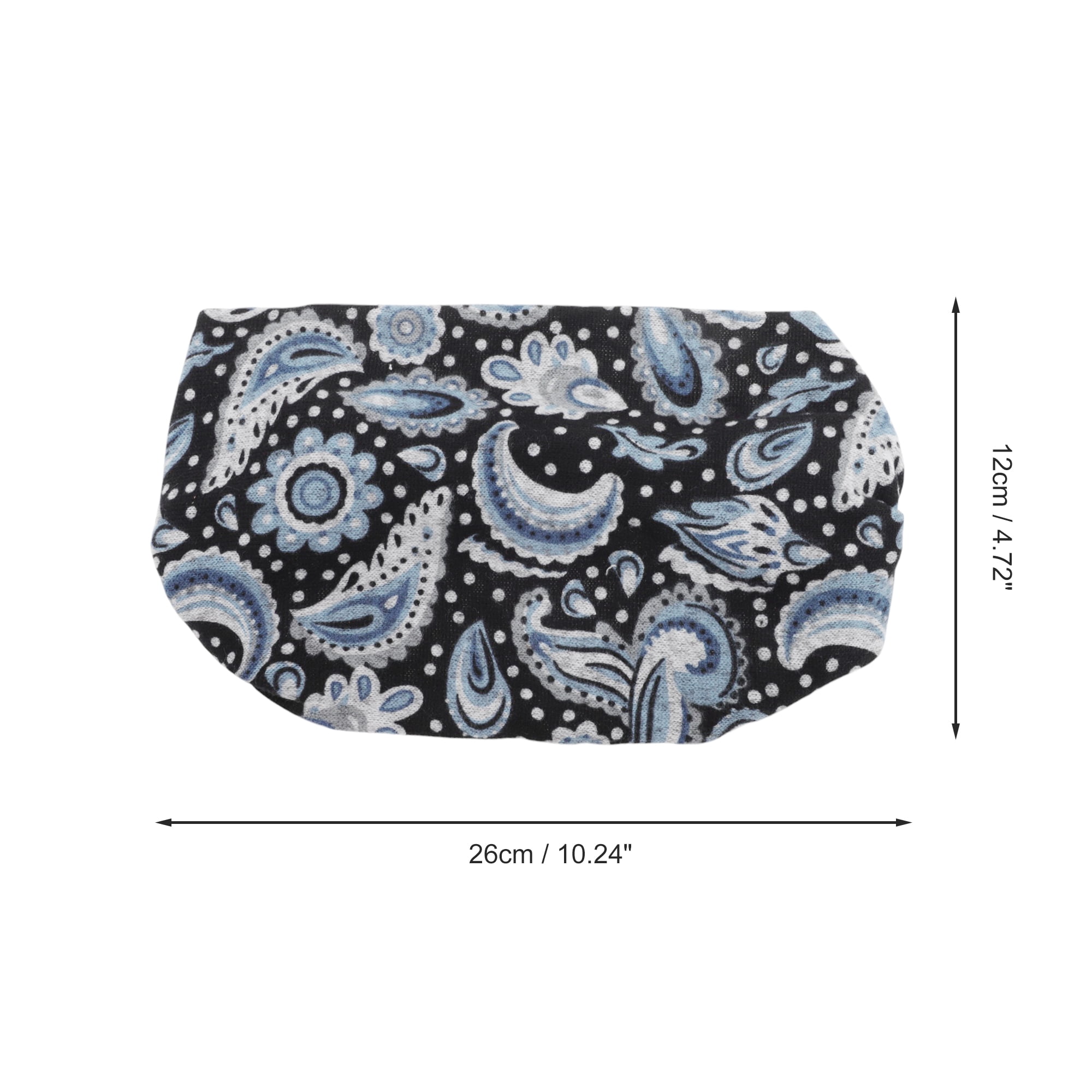 Unique Bargains 1pc Fashion Pattern Wide Headwrap10.24"x4.72" Blue
