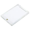 thumbnail image 3 of Uxcell 4"x3"x0.31" Magnetic Card Holder 75PT Plastic Clear Trading Card Protector Golden, 3 of 6