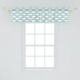 thumbnail image 2 of Ambesonne Hearts Window Valance, Clouds with Hanging Hearts, 54" X 12", Pale Blue Pink and White, 2 of 3