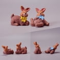 thumbnail image 6 of Cartoon Rabbit Resin Ornament, Mini Microscopic Landscape with Carrot Egg for Desk Decor, Easter Table Accent, 6 of 6