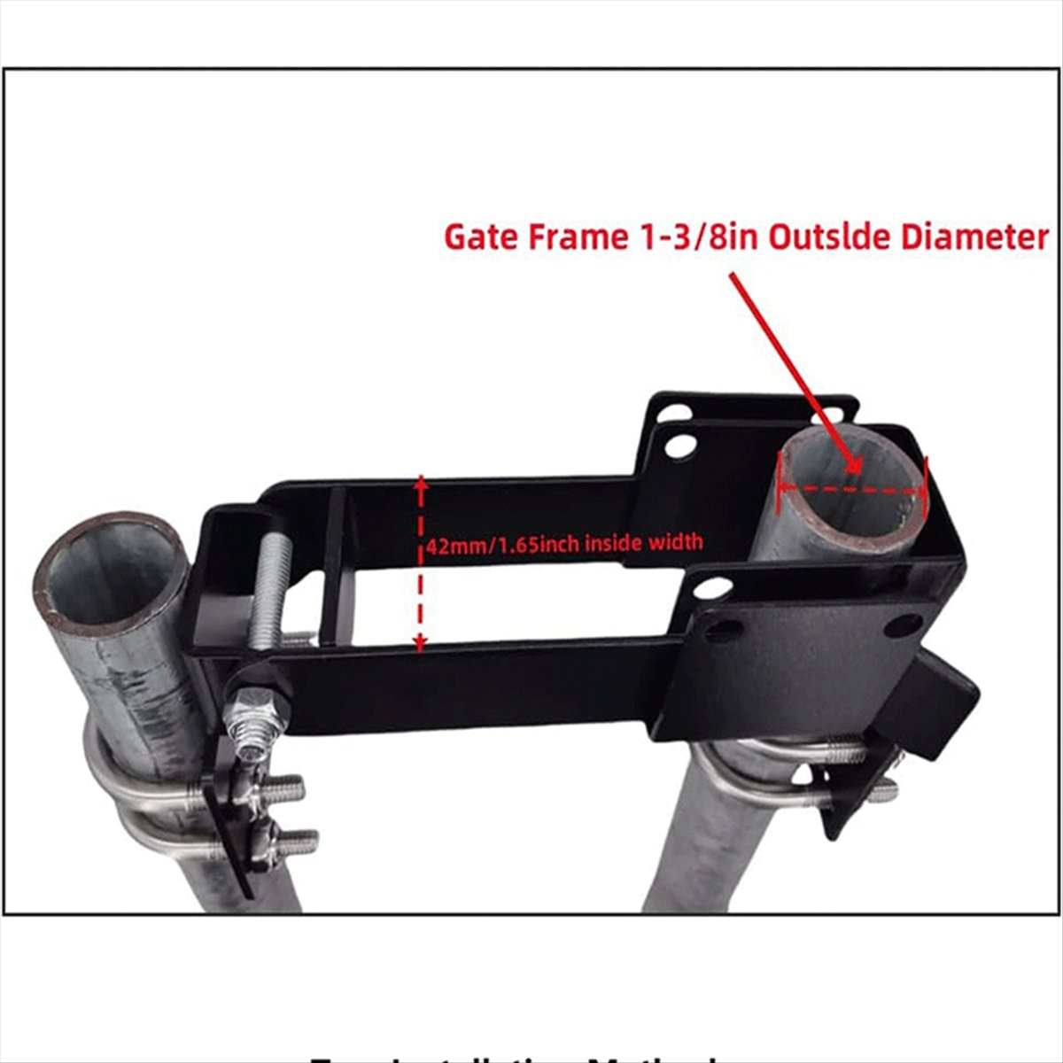 Chain Link Double Gate for 1-3/8inch Gate Frames,Farm Gate Double Gate for Swing