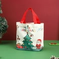 thumbnail image 3 of Grrvtrz Christmas Gift BagPresent SackCanvas Tote Christmas Eve Handheld Bag for Candy and Apples Carry Packaging Pouch,Storage Trunks,Christmas Decorations, 3 of 3
