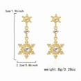 thumbnail image 6 of SPEKSEE Christmas Snowflake Earrings for Women Sparkly CZ Winter Snowflake Pearl Tree Stud Earrings Christmas Holiday Gifts, 6 of 8
