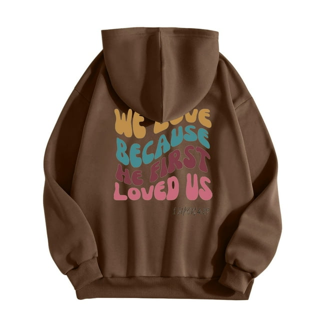 WEAIXIMIUNG Sweatshirts Grande Taille pour Femmes 3X Sweat à Capuche Décontracté Col Rond Imprimé Lettres Anglaises