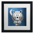 thumbnail image 2 of Trademark Fine Art 'Meow The Cat' Canvas Art by Design Turnpike, Black Matte, Black Frame, 2 of 8