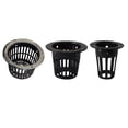 thumbnail image 2 of Inteprter 10 Uds planta hidropónica malla flor plantación contenedor taza cultivo sin suelo Jardín y Patio negro 4.6 cm, 2 of 6